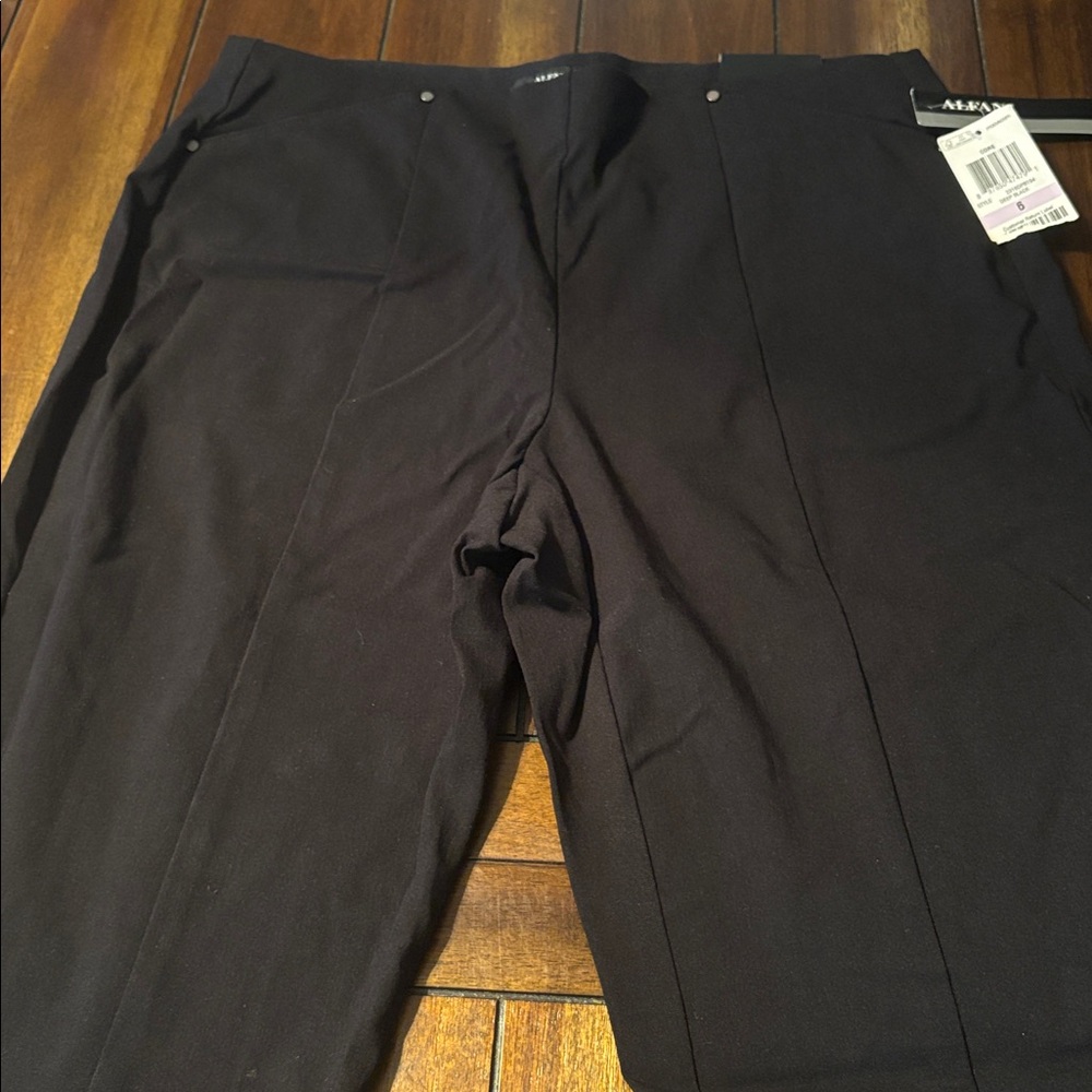 Alfani Deep Black Ankle Pants NWT - Picture 1 of 12